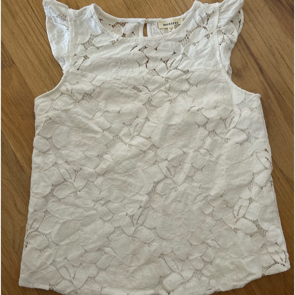 Cute White lace top women